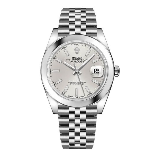 Datejust 41 Silver Dial Men's Watch 126300-0004