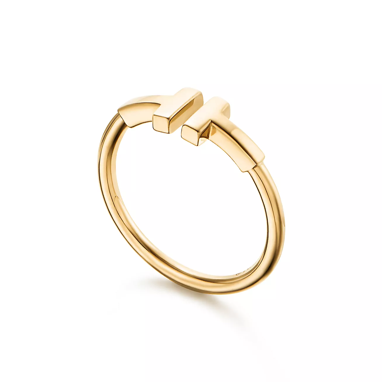 T Wire Ring in 18k Gold