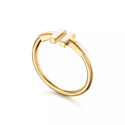 T Wire Ring in 18k Gold