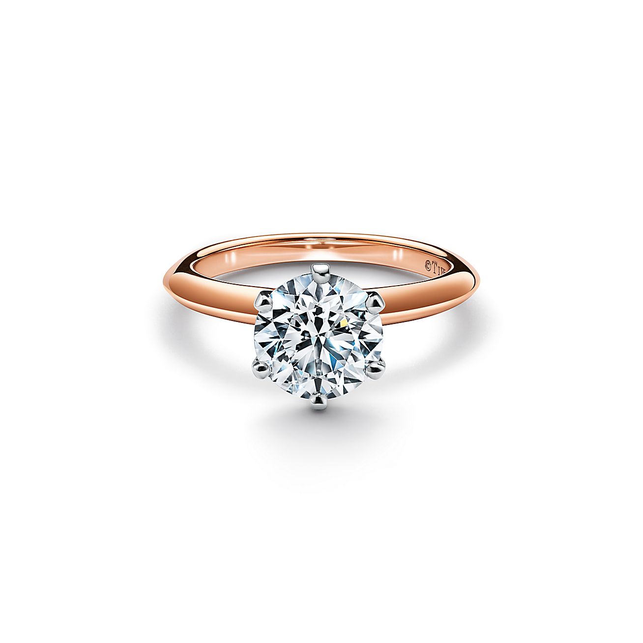 The 庐 Setting Engagement Ring in 18k Rose Gold