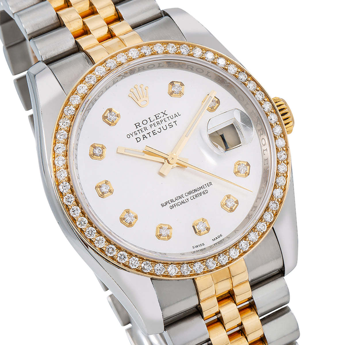Datejust Diamond Watch, 116233 36mm Silver Mother Of Pearl
