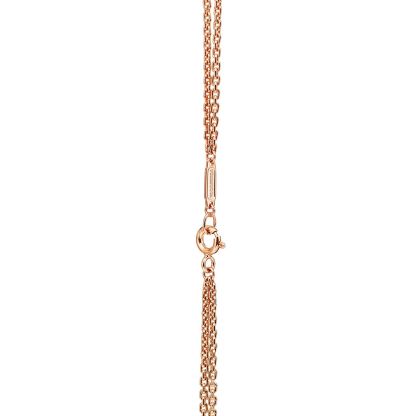 HardWear Double Link Pendant in 18k Rose Gold with Pave Diamonds