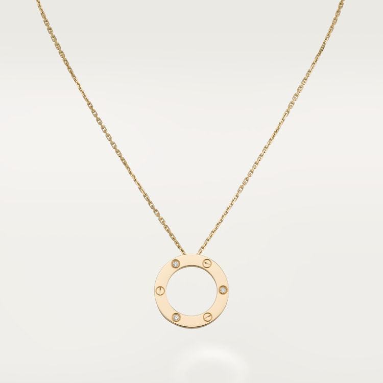 LOVE NECKLACE, 3 DIAMONDS