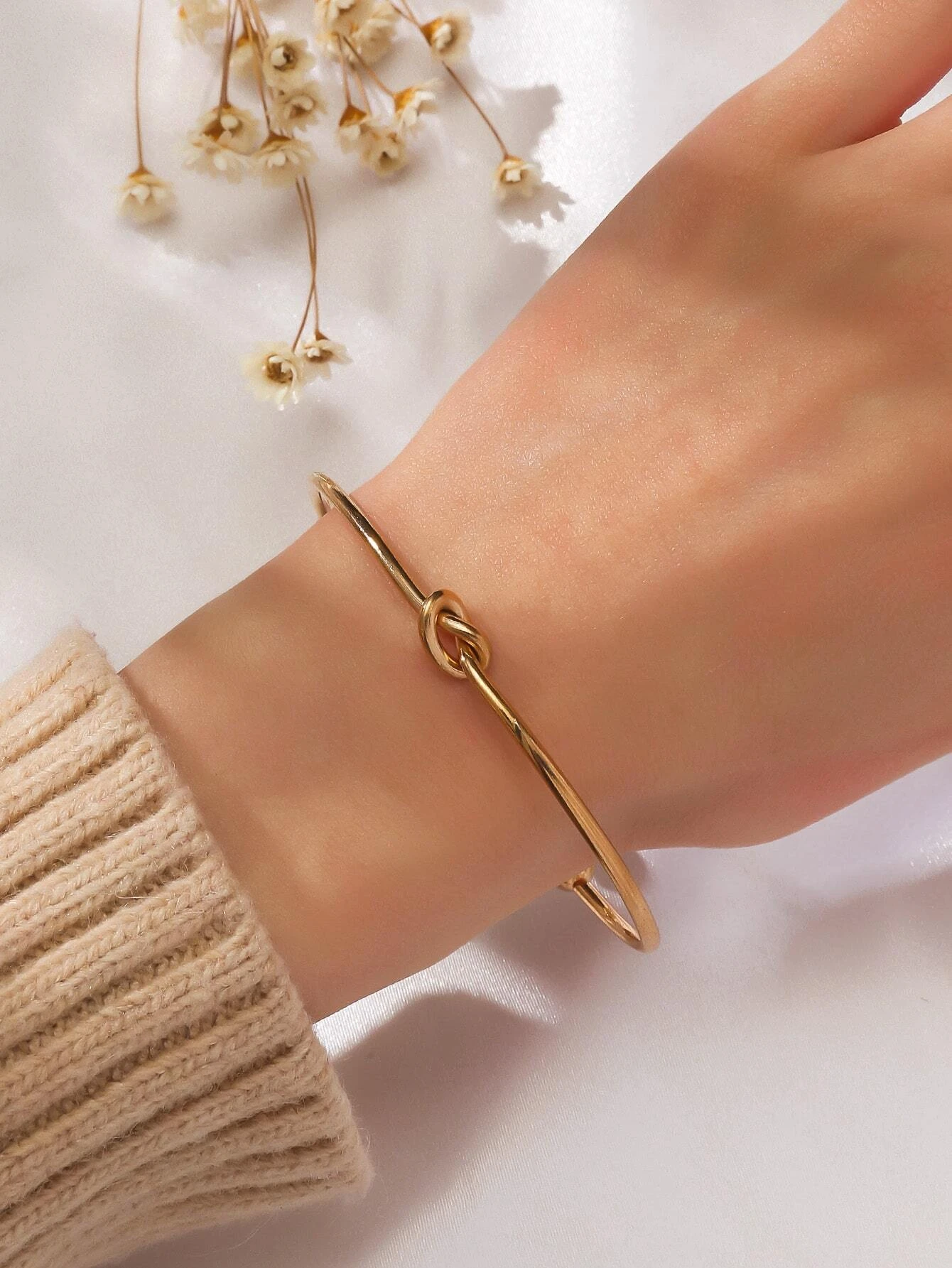 Knot Decor Cuff Bangle