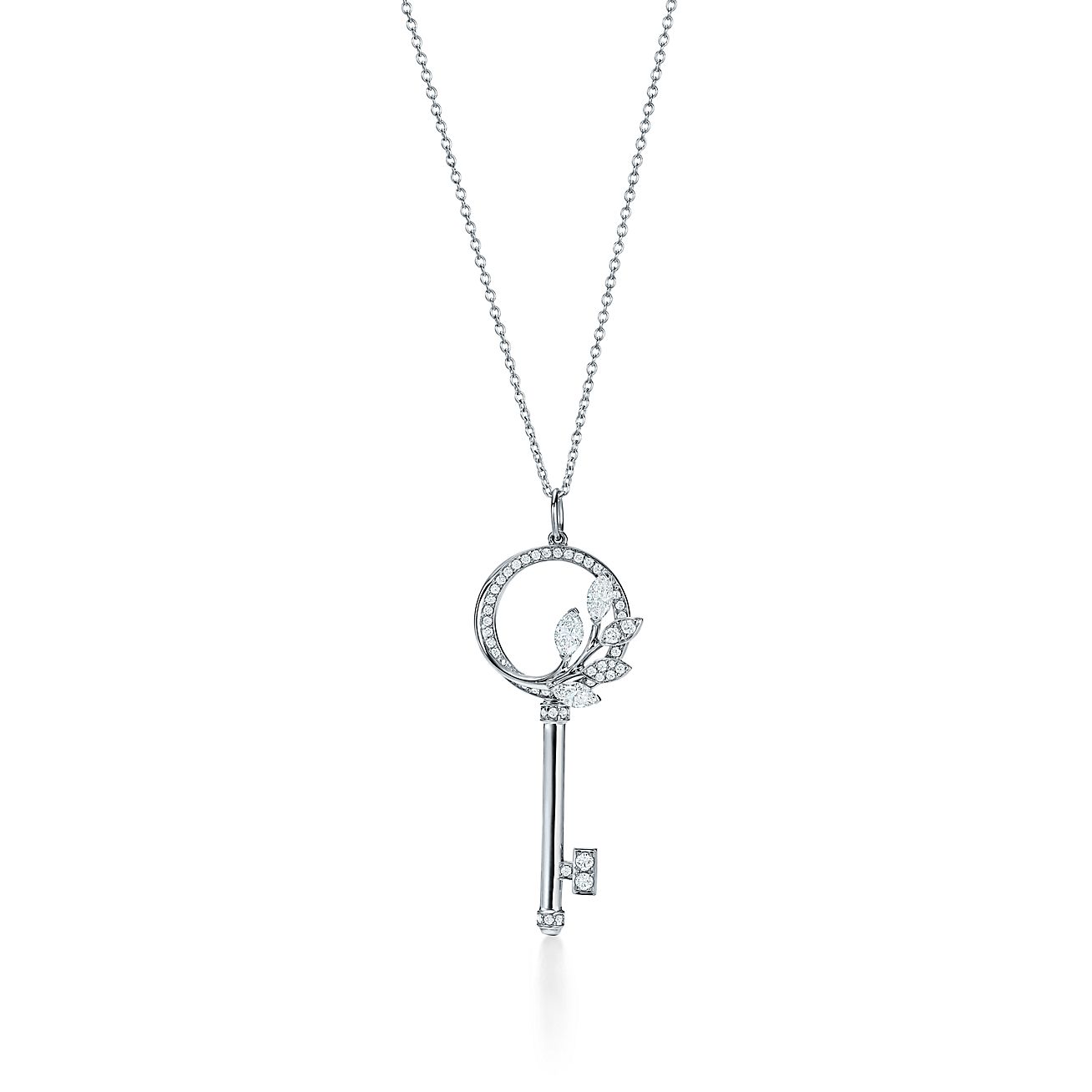 Keys  Victoria庐 Diamond Vine Circle Key in Platinum