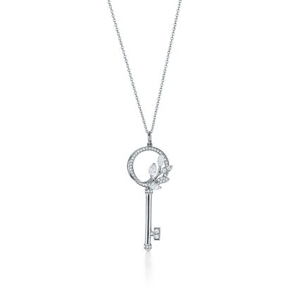 Keys  Victoria庐 Diamond Vine Circle Key in Platinum