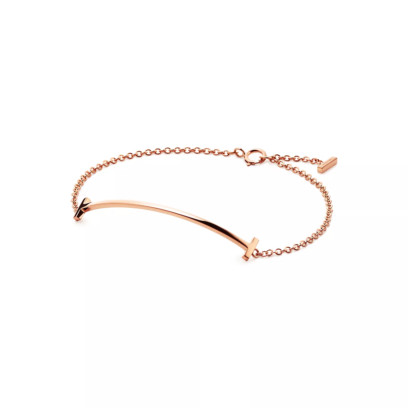 T Smile Bracelet in Rose Gold