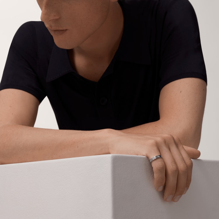 LOVE WEDDING BAND, 8 DIAMONDS