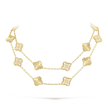 Vintage Alhambra long necklace, 20 motifs