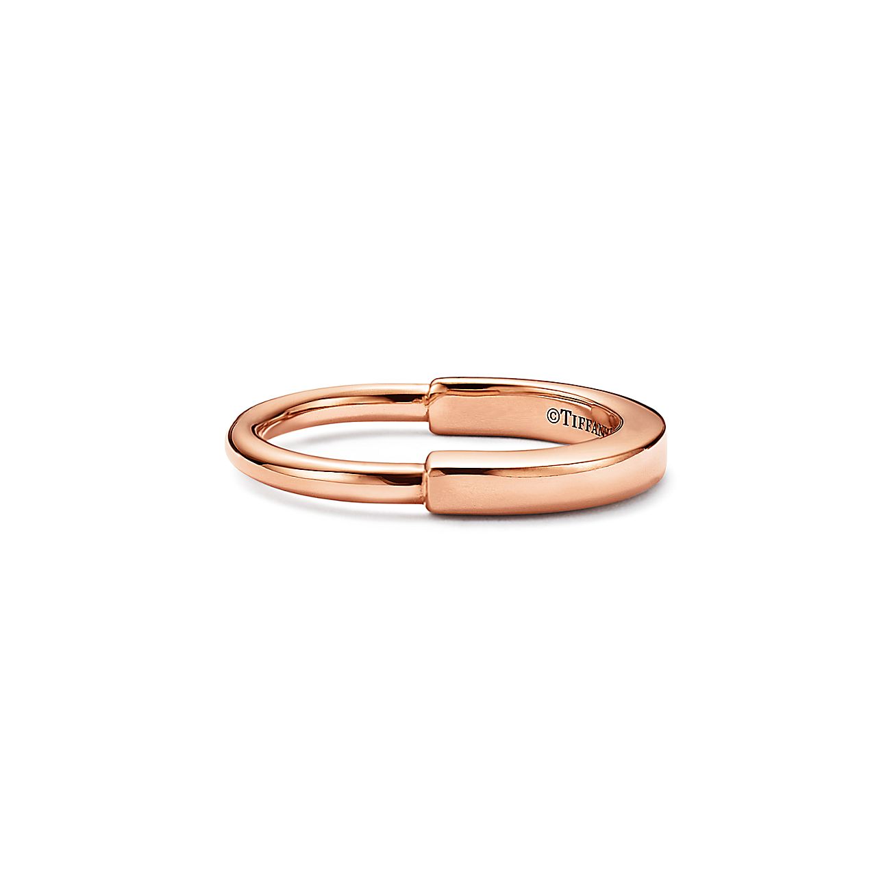 Lock Ring in Rose Gold