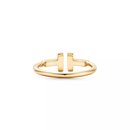 T Wire Ring in 18k Gold