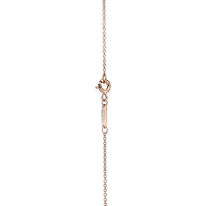 Return to 庐 Double Heart Tag Pendant in Rose Gold, Mini