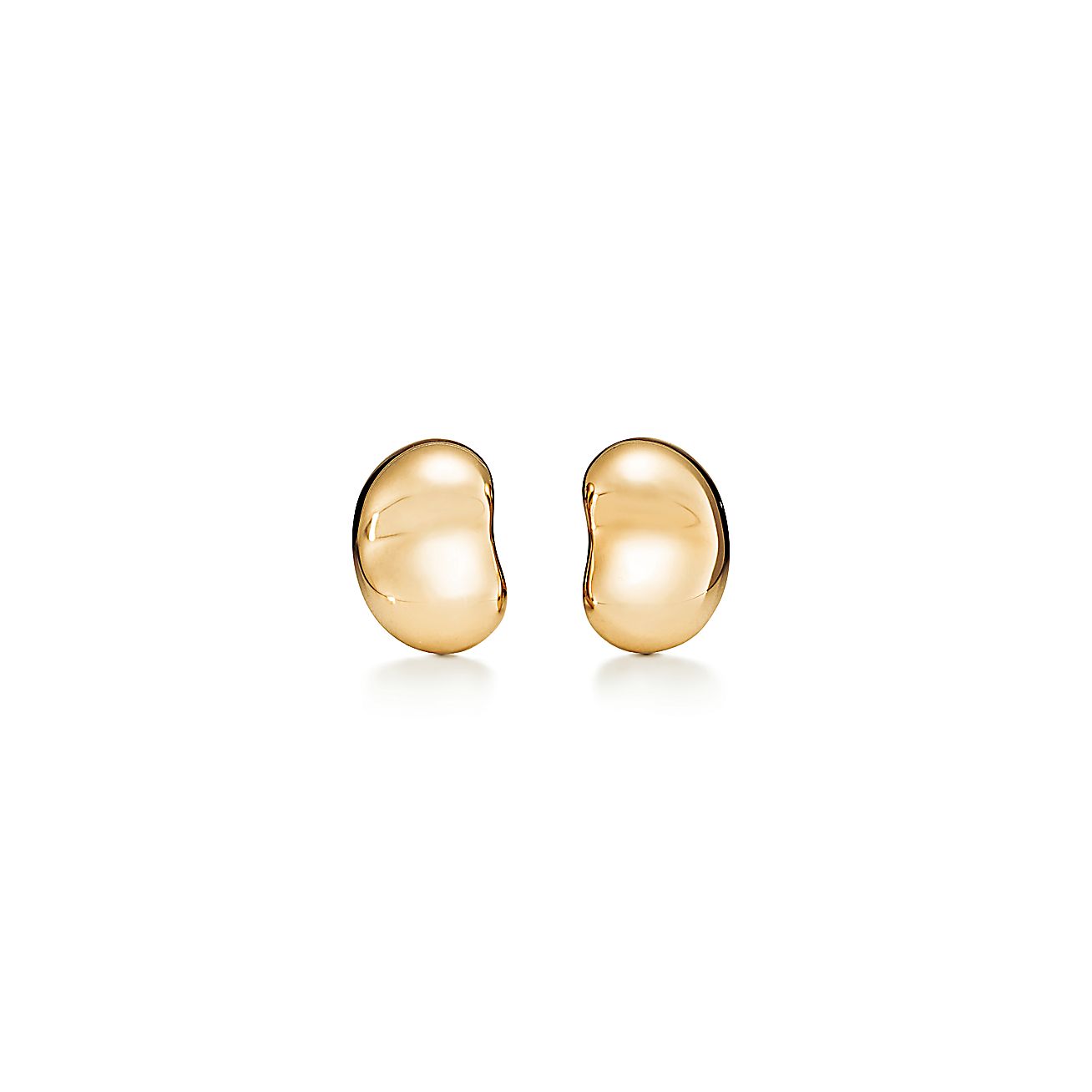 Elsa Peretti庐 Bean庐 design Earrings in Yellow Gold, 9 mm