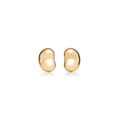 Elsa Peretti庐 Bean庐 design Earrings in Yellow Gold, 9 mm