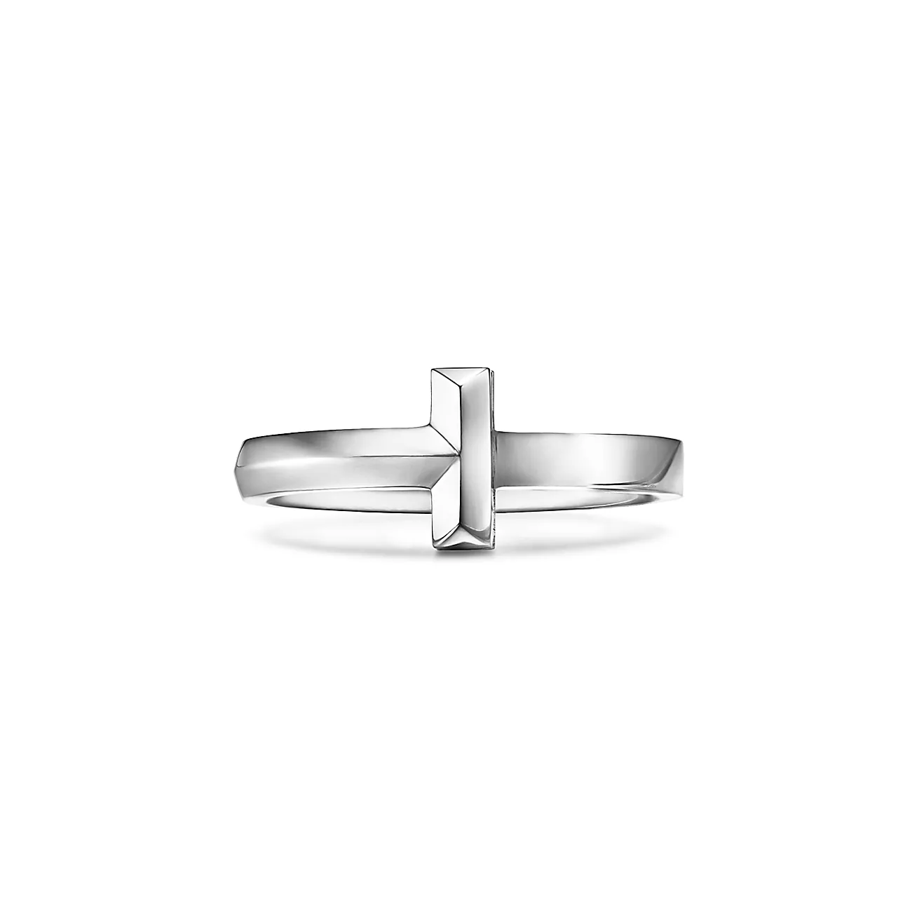 T T1 Ring in White Gold, 2.5 mm Wide