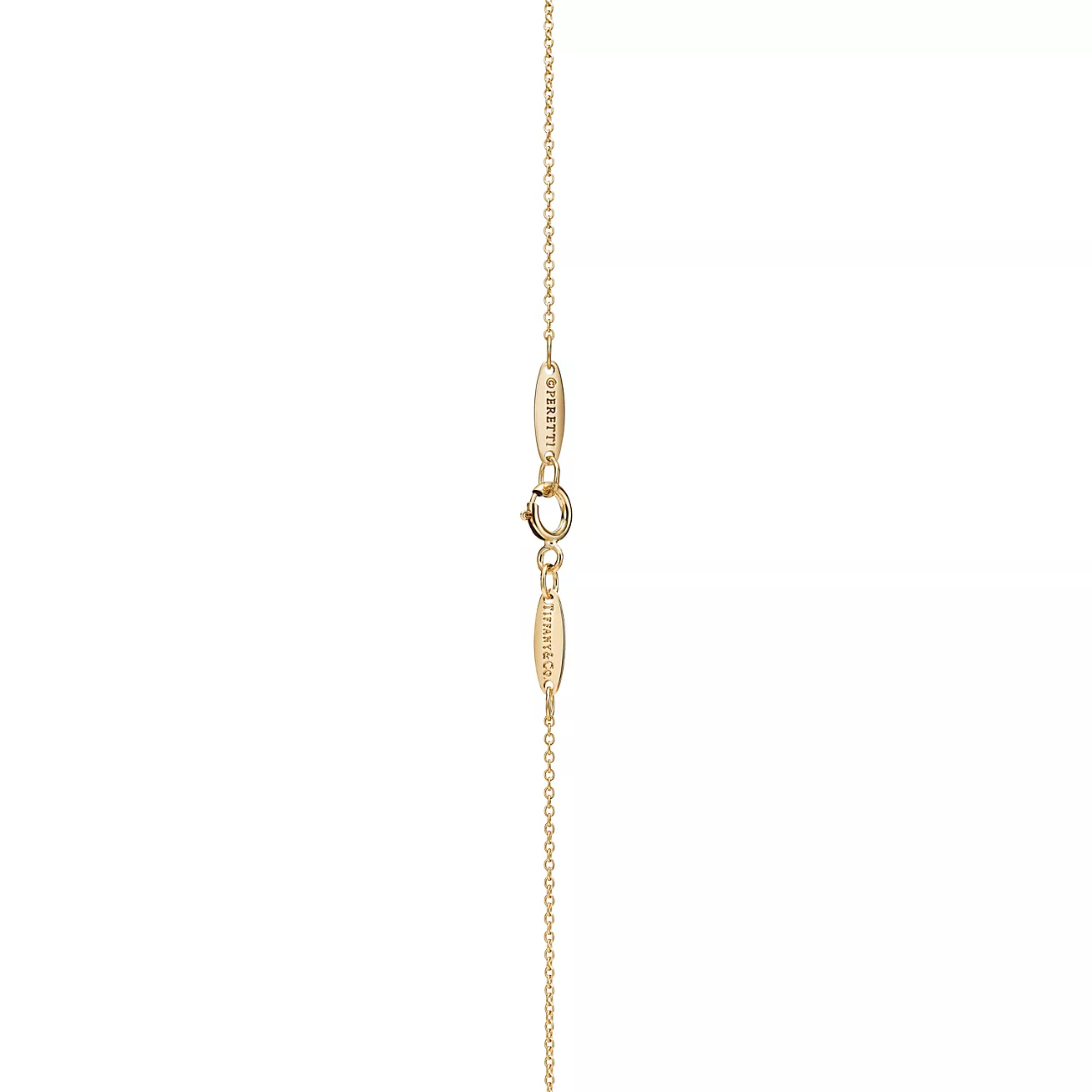 Elsa Peretti庐 Open Heart Pendant in Yellow Gold, 7 mm
