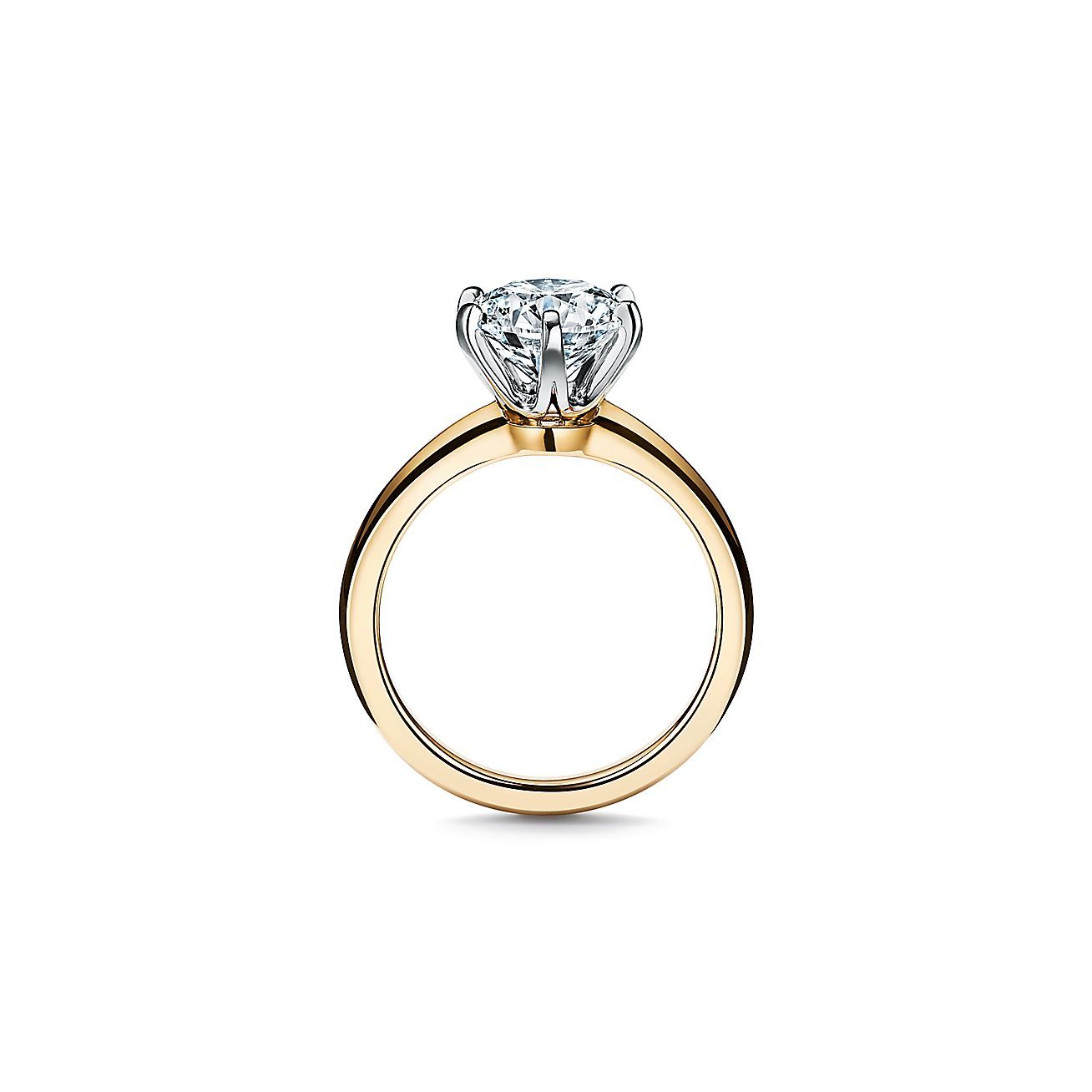 The 庐 Setting Engagement Ring in 18k Yellow Gold