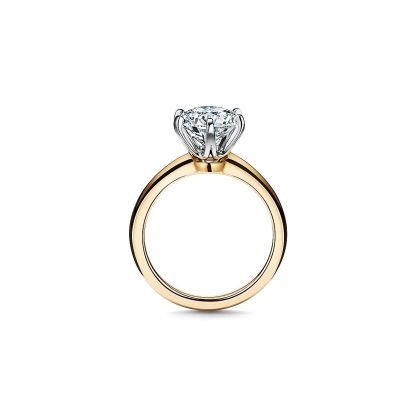 The 庐 Setting Engagement Ring in 18k Yellow Gold
