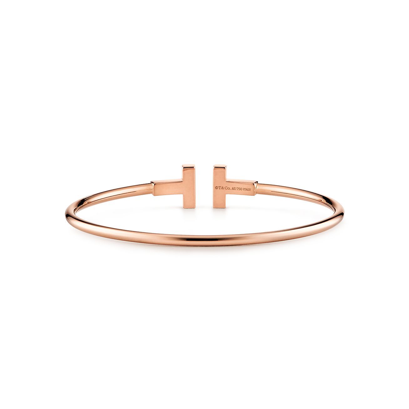 T Wire Bracelet in 18k Rose Gold