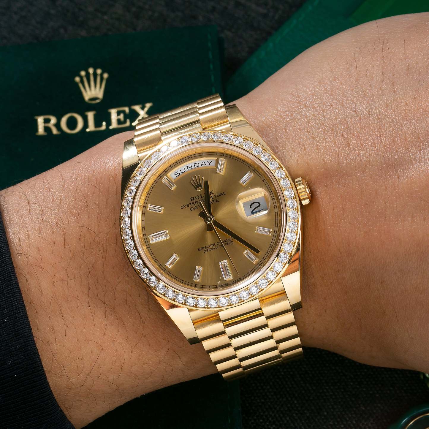 Day-Date 40 Ref 228348 Diamond Dial & Bezel