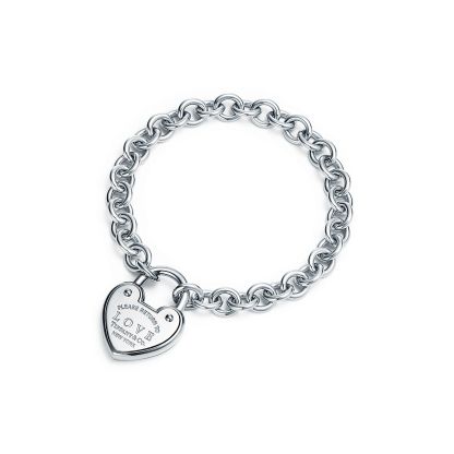 Return to 庐 Love Lock Bracelet in Silver, Medum