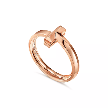 T T1 Ring in Rose Gold, 2.5 mm