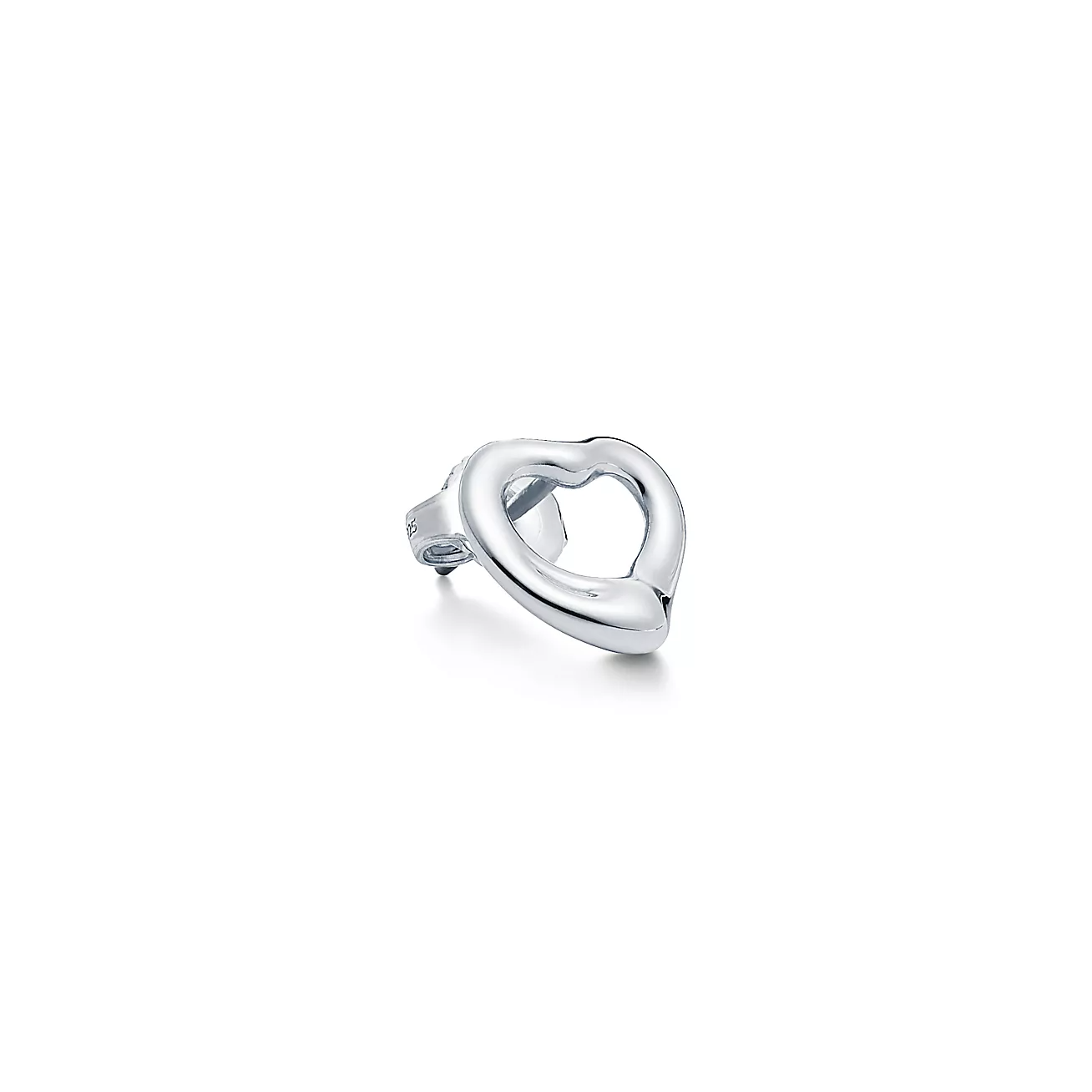 Elsa Peretti庐 Open Heart Stud Earrings in Silver, 11 mm