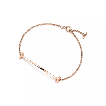 T Smile Bracelet in Rose Gold