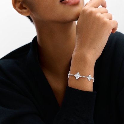 Color Blossom Bracelet, White Gold And Diamonds