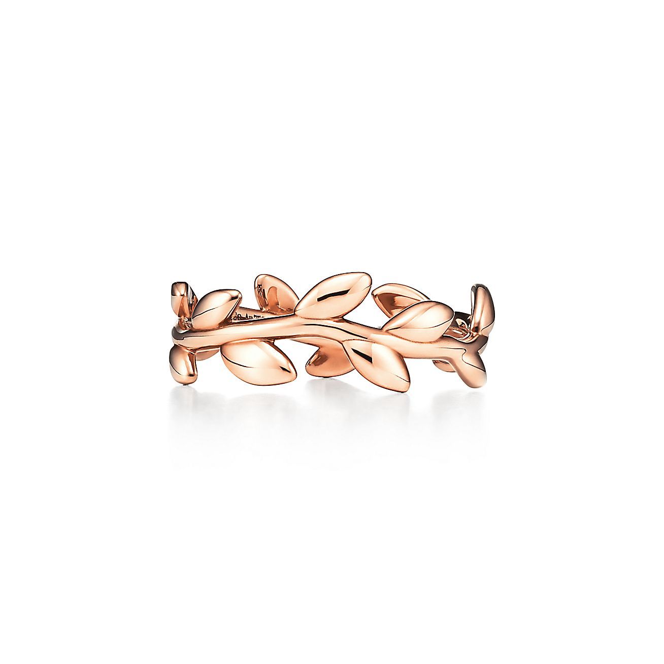 Paloma Picasso庐 Olive Leaf Band Ring in Rose Gold, Narrow