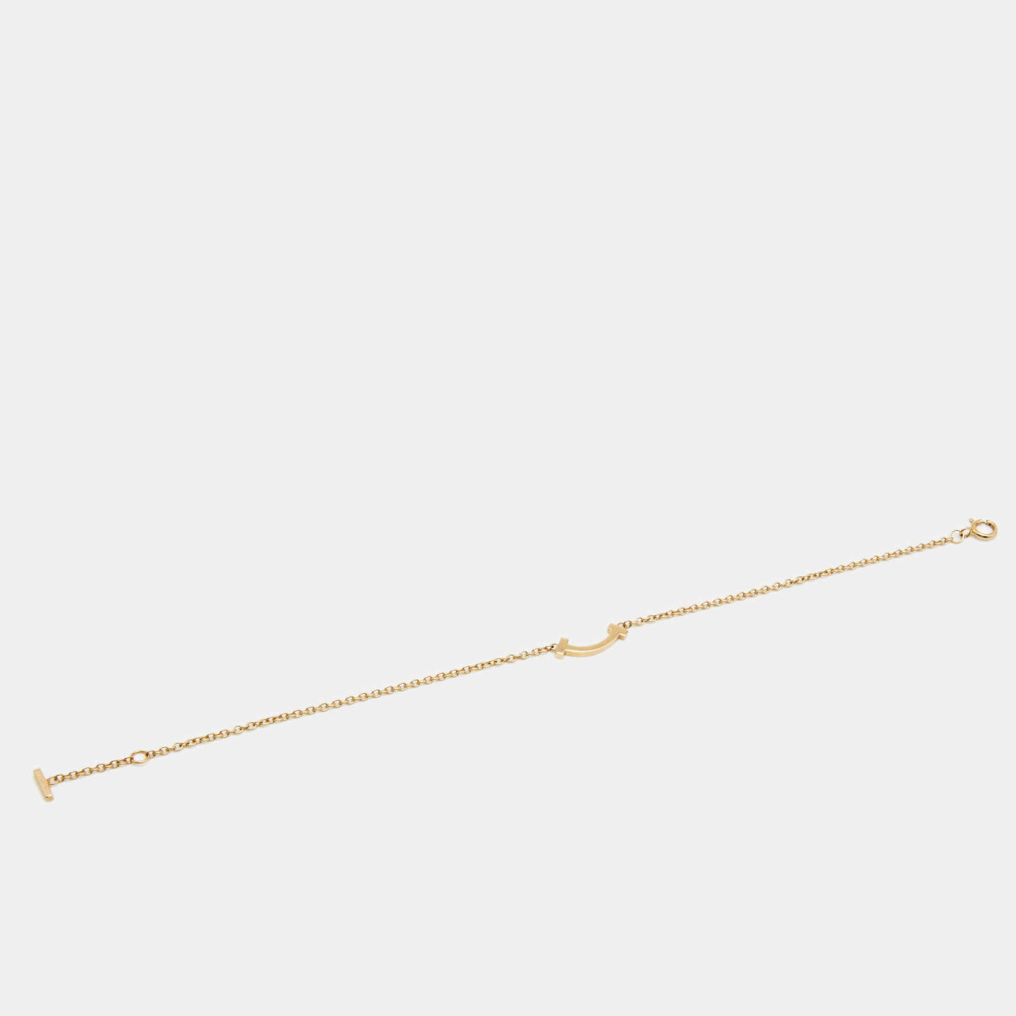 & Co.  T Smile 18K Yellow Gold Mini Bracelet