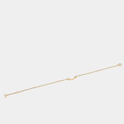 & Co.  T Smile 18K Yellow Gold Mini Bracelet