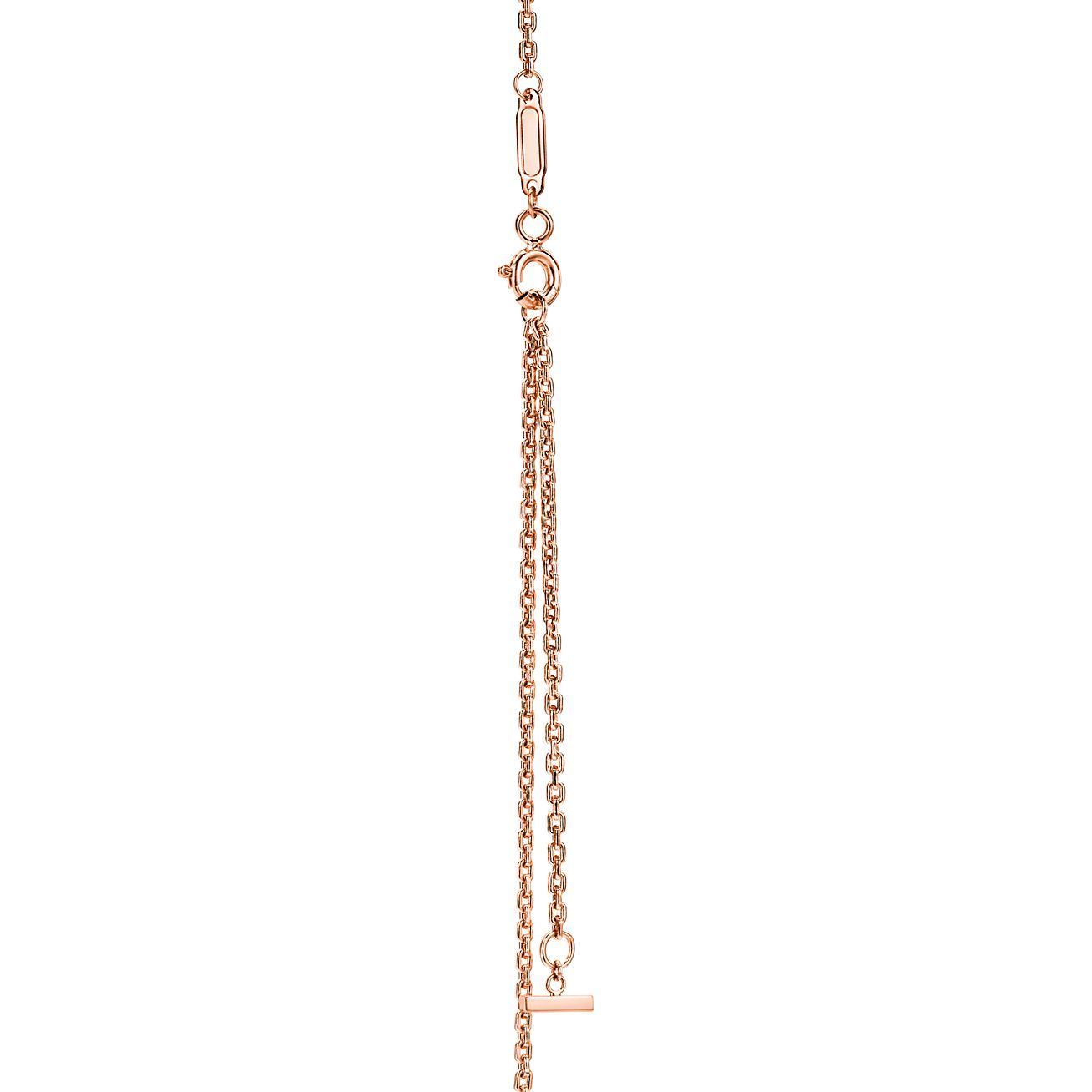T Extra Large Smile Pendant in 18k Rose Gold