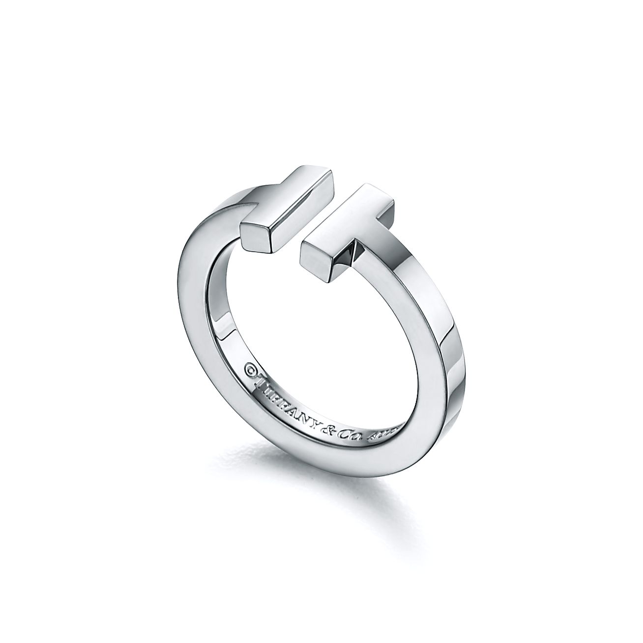 T Square Ring in Silver