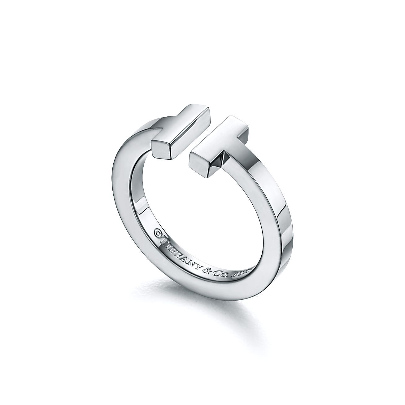 T Square Ring in Silver