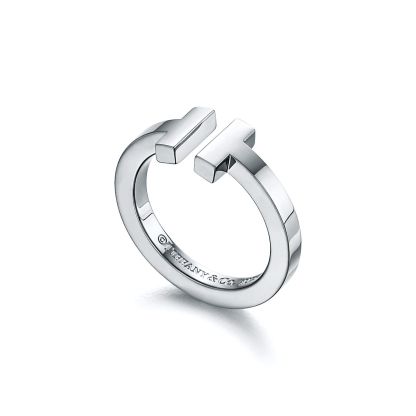 T Square Ring in Silver