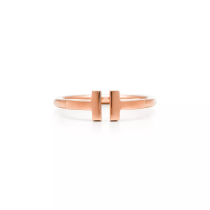 T Wire Ring in 18k Rose Gold
