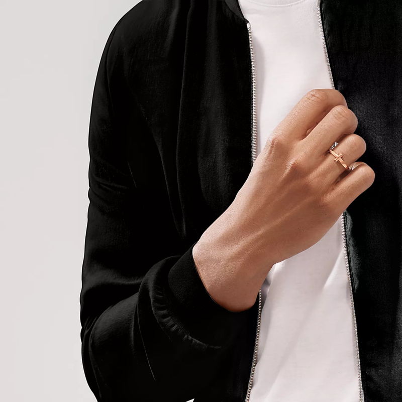 T T1 Ring in Rose Gold, 2.5 mm