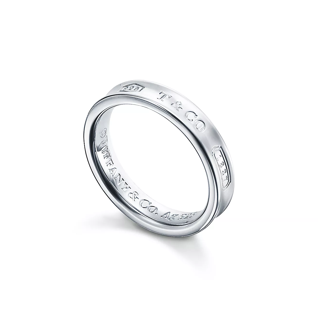 1837庐 Ring in Silver, Narrow