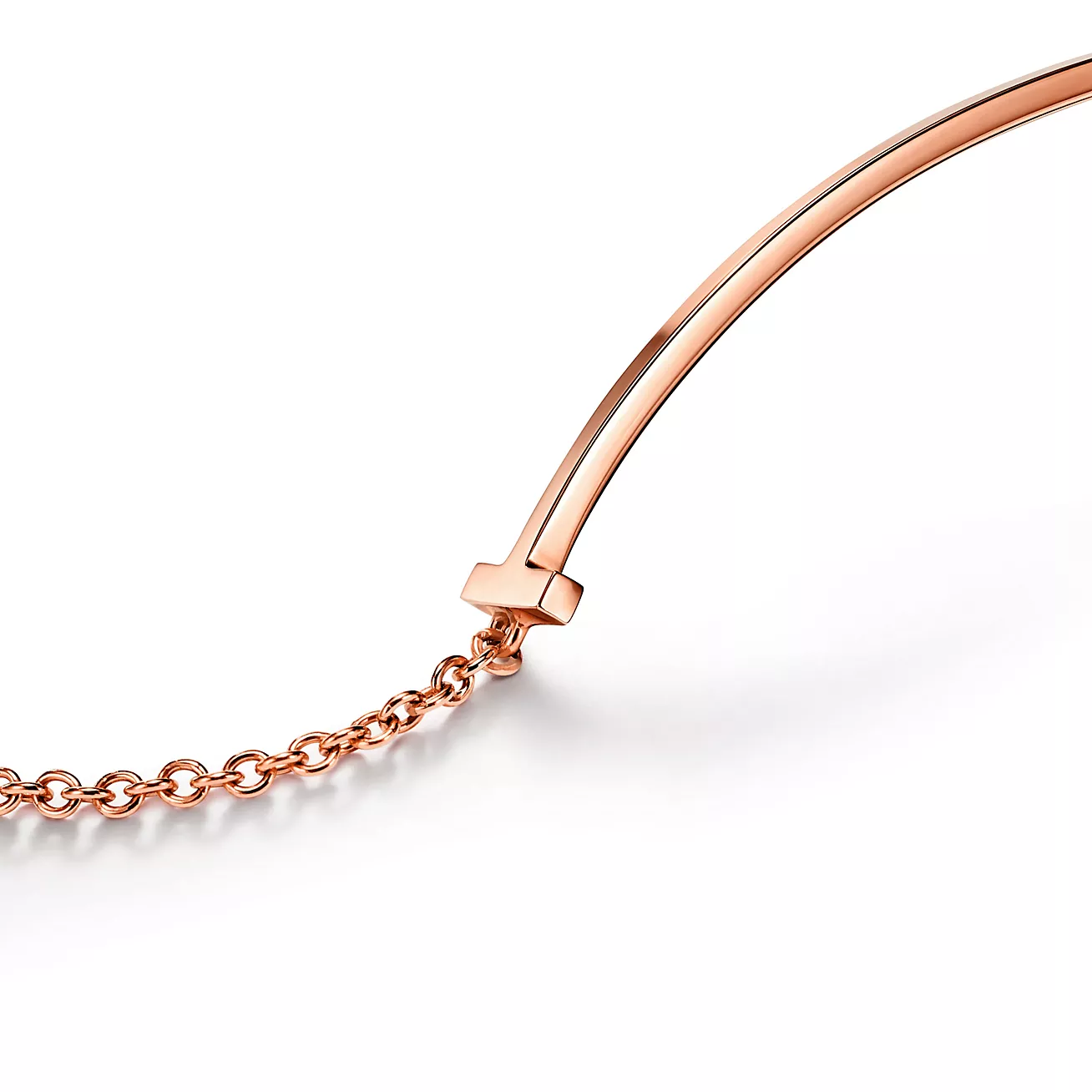 T Smile Bracelet in Rose Gold