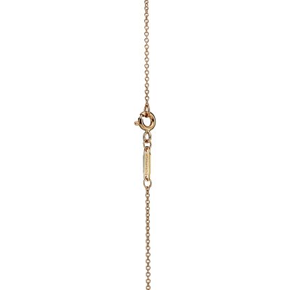Return to 庐 Double Heart Tag Pendant in Yellow Gold, Mini
