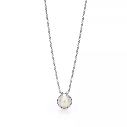 HardWear Freshwater Pearl Link Pendant in Sterling Silver, 16-18