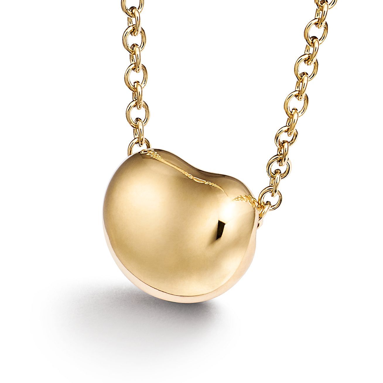 Elsa Peretti庐 Bean庐 design Pendant in Yellow Gold, 6.5 mm
