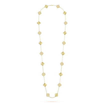 Vintage Alhambra long necklace, 20 motifs