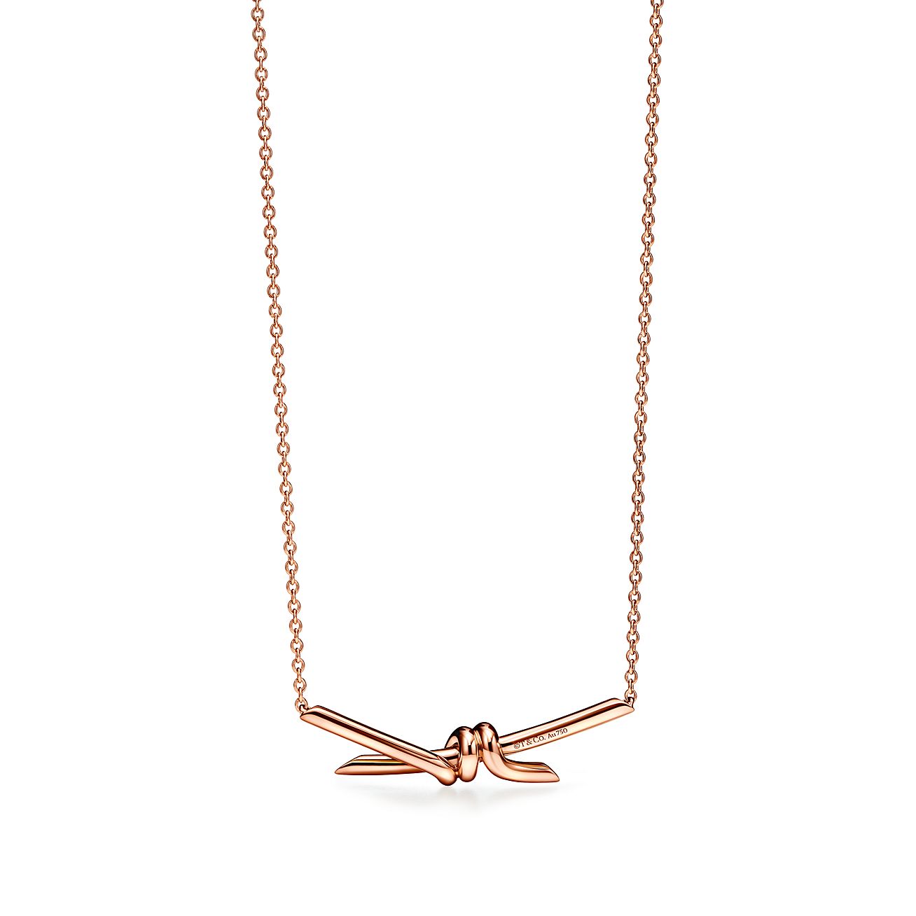 Knot Pendant in Rose Gold