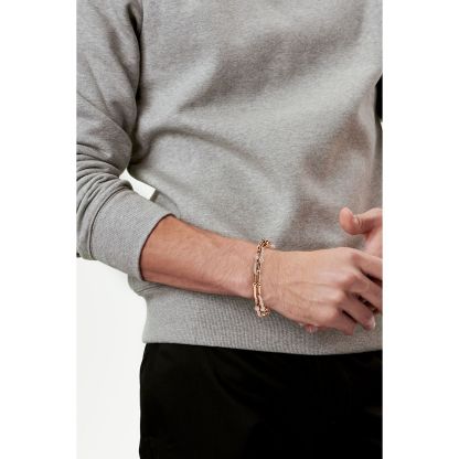 HardWear Link Bracelet in Rose Gold with Pave Diamonds