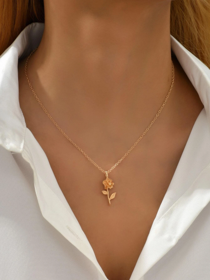 Flower Charm Necklace