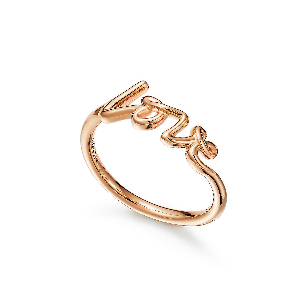 Paloma's Graffiti Love Ring in Rose Gold, Mini
