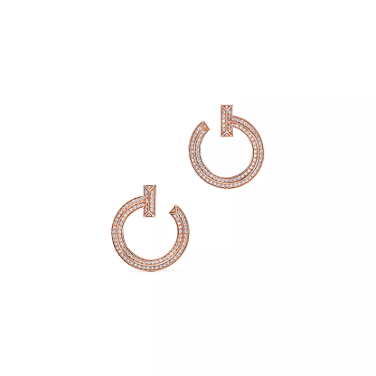 T T1 Open Hoop Earrings