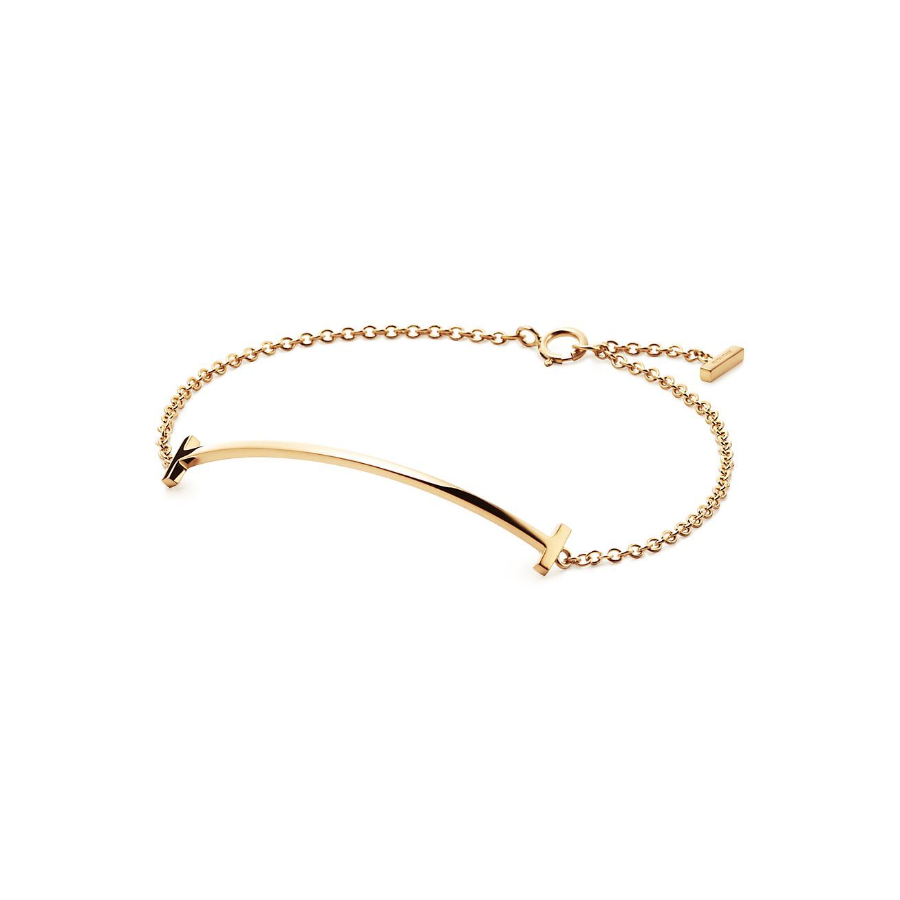T Smile Bracelet in Yellow Gold